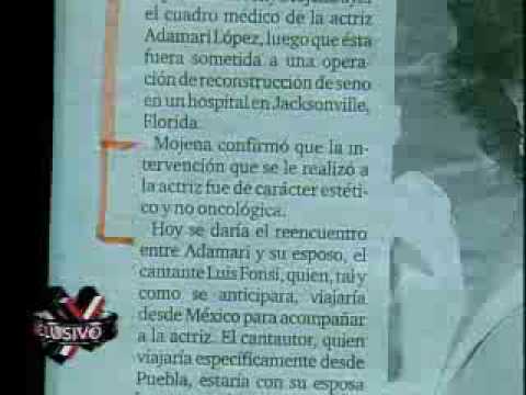 SuperXclusivo 11/13/09 - La Comay analiza mentiras de Adamari y Fonsi 1/2