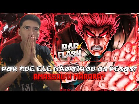 (ELE NÃO TIROU OS PESOS??) REAGINDO a UltraSpeedRap - Guy (Naruto) - Besta Vermelha II | Flash Beats