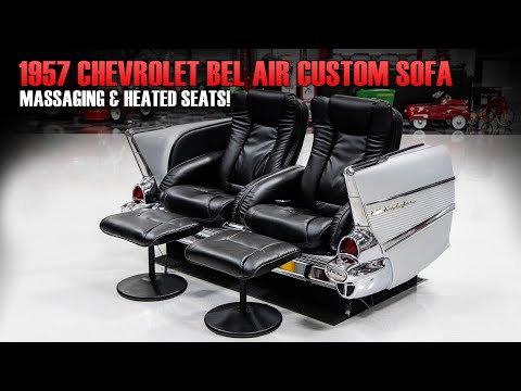 1957 Chevrolet Bel Air Style Custom Sofa | Massaging and Heated Seats!