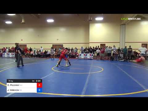 2018 Marine Corps US Open/Masters D Greco Roman 70 RR Rnd 2 - Domenico Piccinini (The ) Vs. Jerry