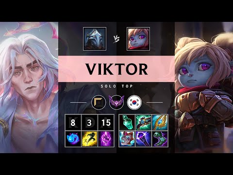 Viktor Top vs Poppy: Killing spree - KR Master Patch 14.24