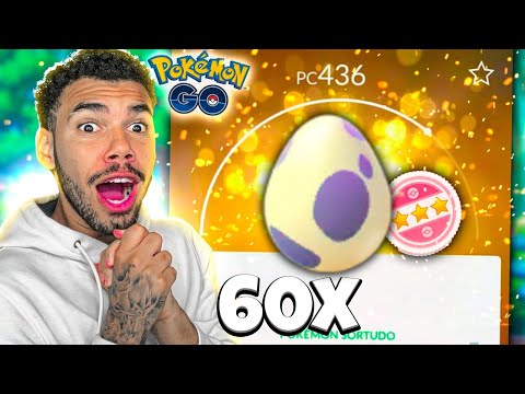 O NOVO 100% EM 60 OVOS DE UMA VEZ - POKEMON GO | Cris |
