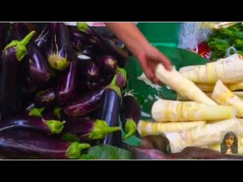 Wet Market Food In Asia - Natural Living In Cambodian Market - Phnom Penh