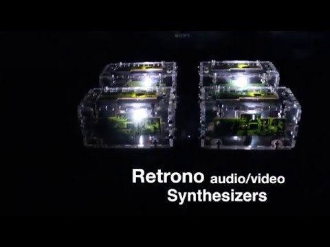 Retrono Audio/Video Synthesizers - All Lit Up
