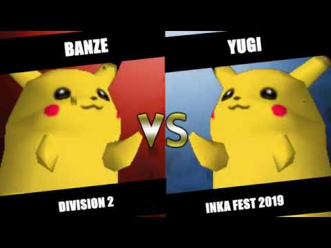 Inka Fest 2019 - Banze (Pikachu) Vs. Yugi (Pikachu) SSB64 Division 2