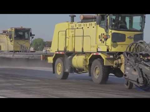 AEROGREEN 4035 Runway Rubber Removal (Brooming) Video