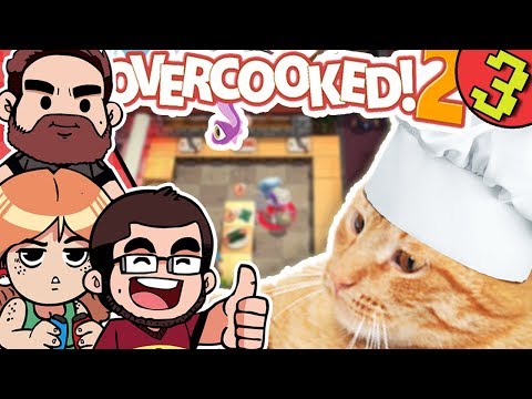 Cat Chefs! | Overcooked 2 Multiplayer Nintendo Switch Gameplay Walkthrough | 1-4 to 1-6