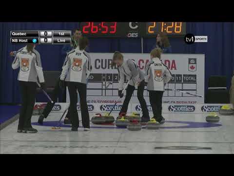2018 U-18 Curling Championship - Quebec vs. New Brunswick (Host)