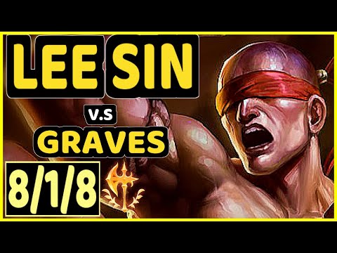 ANDA (LEE SIN) vs GRAVES - 8/1/8 KDA JUNGLE CHALLENGER GAMEPLAY - NA
