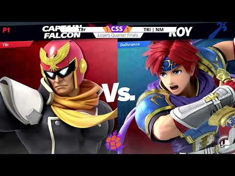 Clemson Smash Series 29 - Losers Quarters - T8r (Captain Falcon) vs. TRI | NM (Roy) - SSBU