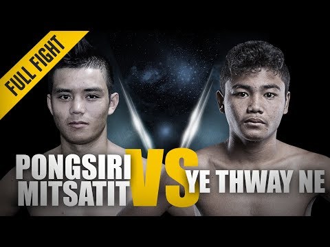 Pongsiri Mitsatit vs Ye Thway Ne full fight