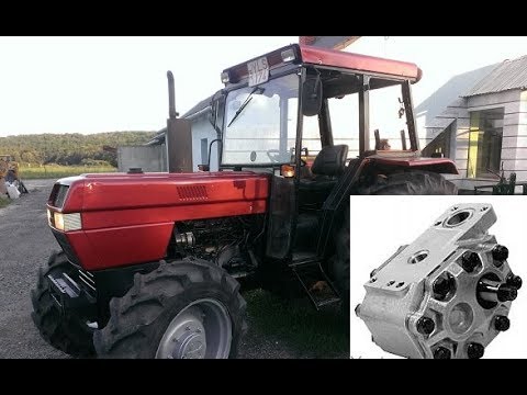 Case 895  Hydraulic pump change,