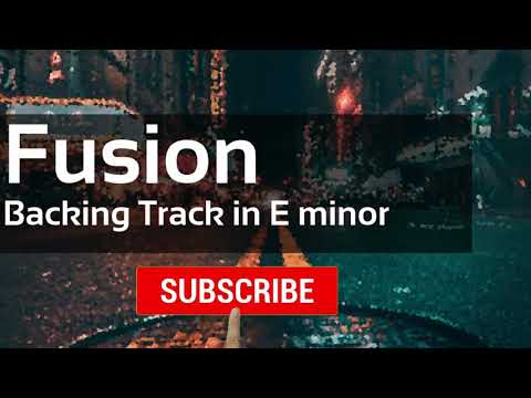 Fusion Guitar Backing Jam Track in E minor