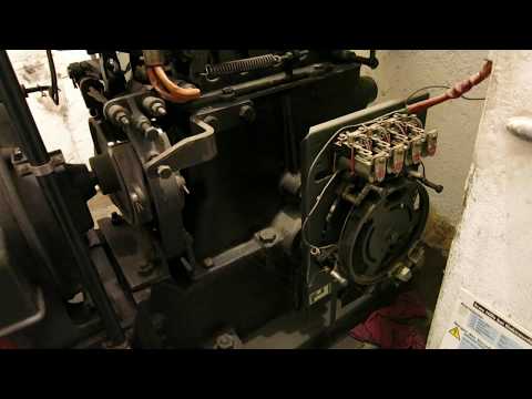 Hotel Schatzalp Davos - Liftmotor - historischer Schindler Lift - old lift Switzerland