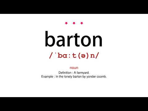 How to pronounce barton - Vocab Today