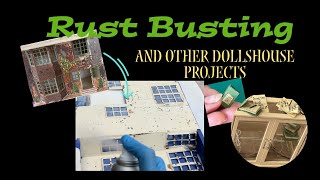 Phase 1 PAINTING RUSTY EXTERIOR✨LAUNDRY Business SUPPLIES✨MEET WASHERWOMAN SHEILAGH #dollhouse