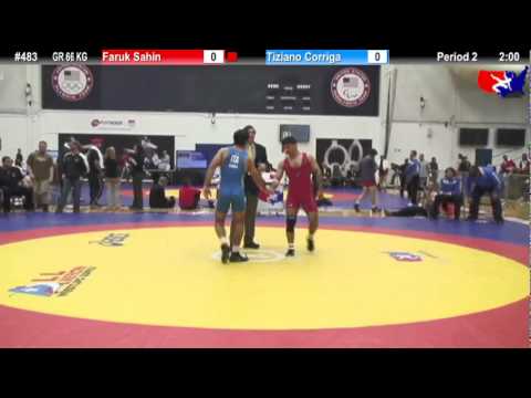 Schultz GR 66 KG Semifinal: Faruk Sahin (U.S Army) vs. Tiziano Corriga (Italy)