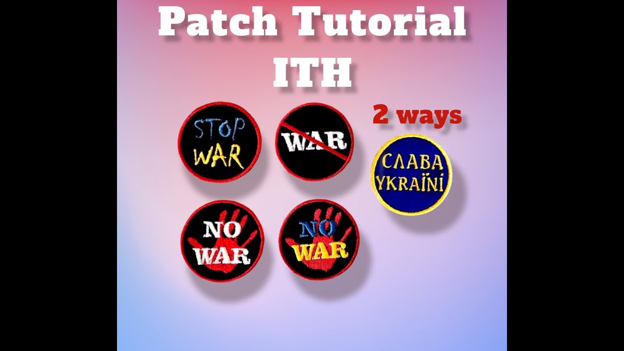 STOP War patches set - Embroidery file