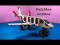 How To Make Matchbox Airplane Matchbox Jet Airplane Mini Airplane Toy Aeroplane Diy
