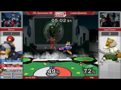 CFL Smackdown 132 Melee - Liquid`Crunch (Fox) vs Gahtzu (Falcon) - Losers Quarters