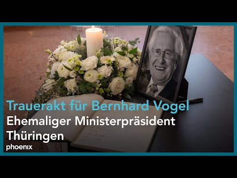 Trauerstaatsakt für CDU-Politiker Bernhard Vogel | 26.03.25