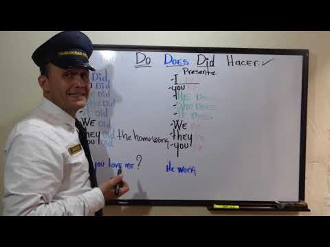 DO, DOES Y DID COMO VERBO Y COMO AUXILIAR.