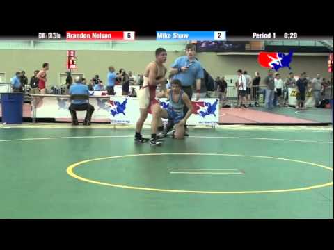 University Nat`ls FS  63 KG / 138.75 lbs: Brandon Nelson vs. Mike Shaw