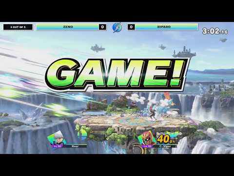 ZeNo (Mii Gunner) Vs. Riparo (Captain Falcon) - Losers Top 32 - Amiibo Strike #10