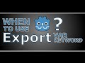 Export Var In Godot
