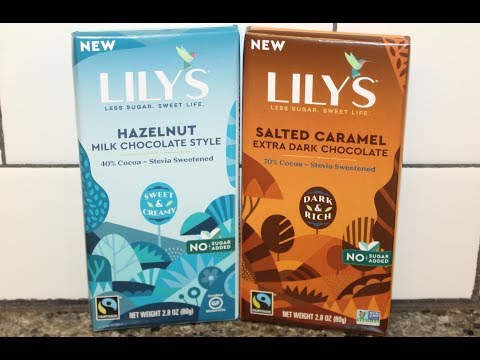 Lily’s Sweets: Hazelnut Milk Chocolate Style & Salted Caramel Extra Dark Chocolate Review