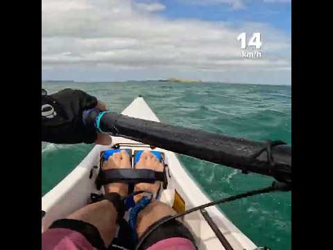 Windy paddling session  #surfski #windy #kayaking #newzealand