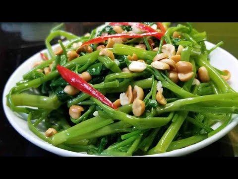 NỘM RAU MUỐNG -  Cách làm NỘM RAU MUỐNG giòn sần sật ngon khó cưỡng