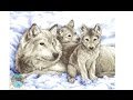 Вышивка крестом: обзор набора Mother Wolf and Pups (Мать-волчица и ...