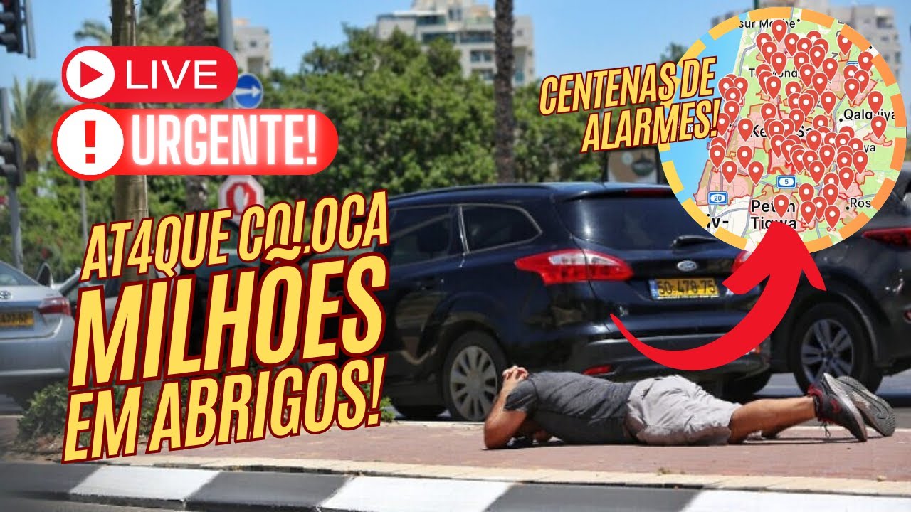 HOJE! HEZB0LLAH COLOCA MILHÕES DE ISRAELENSES EM BUNKERS!