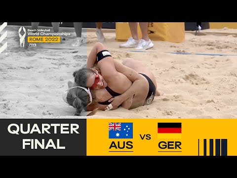 Clancy/Mariafe 🇦🇺 vs. Muller/Tillmann 🇩🇪 - Quarterfinal Highlights Rome 2022 #BeachWorldChamps