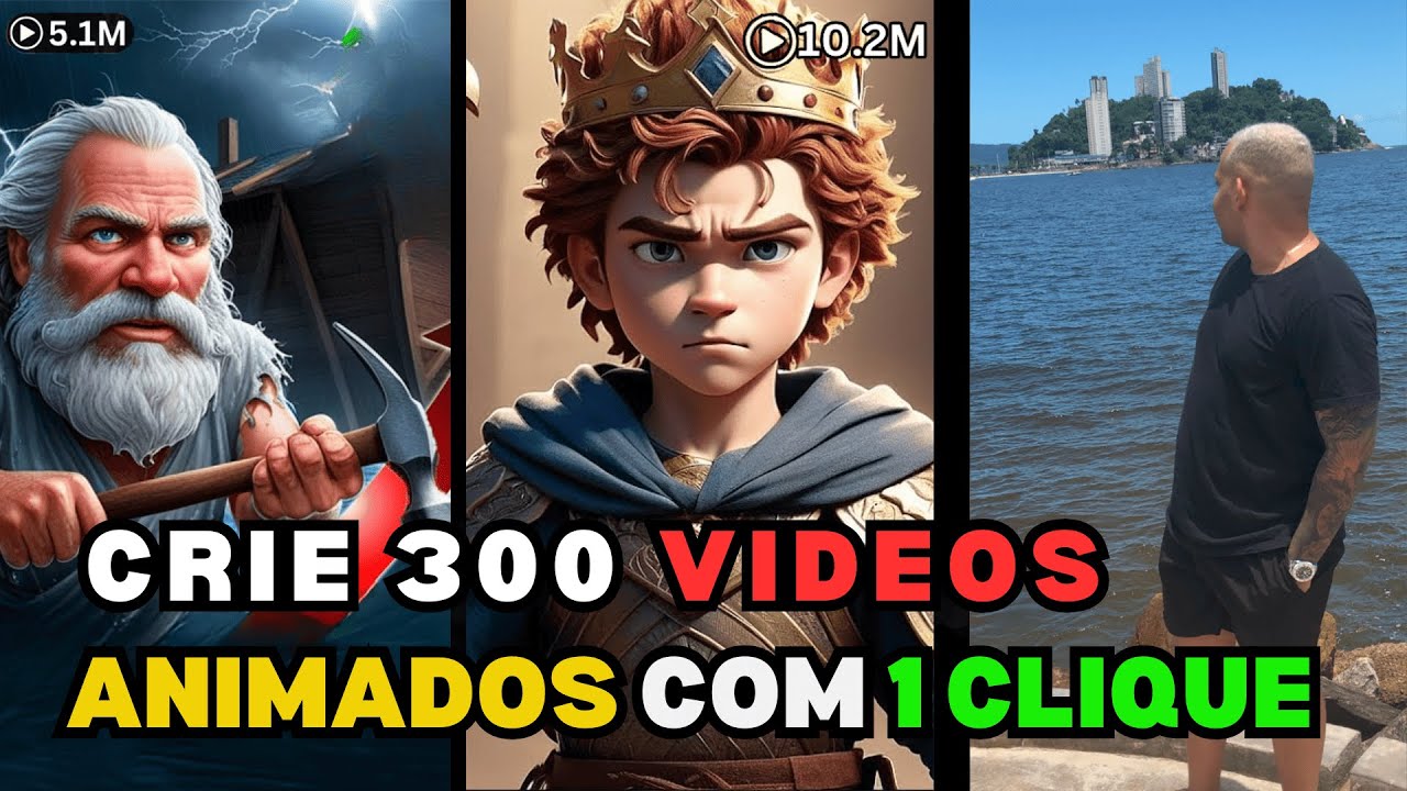 Nova IA ILIMITADA para criar VÍDEOS ANIMADOS - MONETIZANDO RÁPIDO em 1 clique!