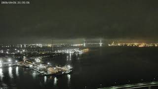 【Live】横浜ベイブリッジ・鶴見つばさ橋・横浜ノースドッグ・大黒ふ頭 リアルタイムライブ配信 Yokohama Port Real-Time Stream H.View live webcam