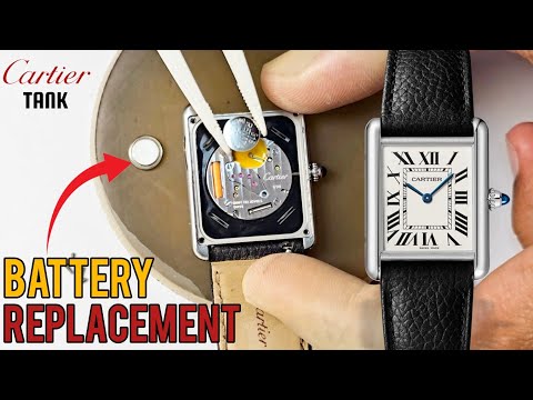 Cartier Tank watches battery replacement guide.
