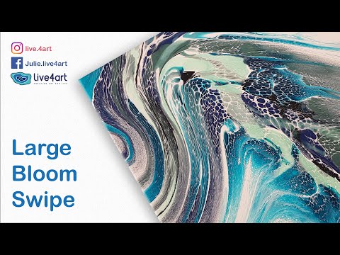 #32 Doing a Bloom Swipe on a LARGE Canvas - WOW.