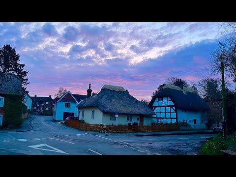 Letcombe Regis, ENGLAND - Early Morning English Village walk 4K