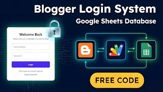 How to Create a Login System in Blogger Using Google Sheets (No iFrame!) | D42