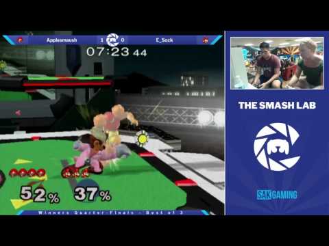 The Smash Lab 95 Winners Quarters - Applesmaush (Samus) vs E_Sock (Dr. Mario)