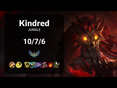 Kindred vs Hecarim JUNGLE - KR CHALLENGER Patch 14.22