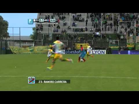 Gol de Carreras. Defensa 0 Arsenal 1.Fecha 10. Torneo Primera División 2014.FPT