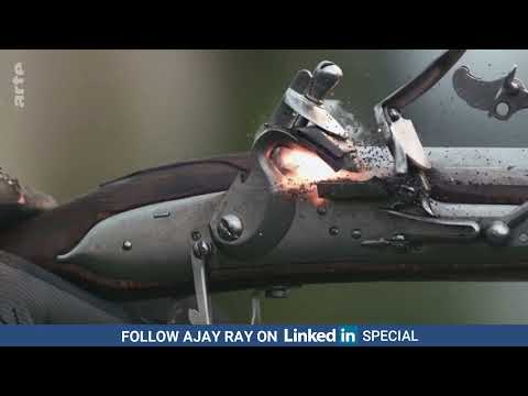 Musket shooting in slow motion