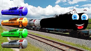Download lagu Wadidaw Gerbongnya Hilang!!! Menebak Warna Gerbong Kereta Api Ketel BBM Pertamina dengan Tepat mp3