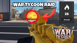 War Tycoon SOLO Raid😎🔥 (25+ Streak)