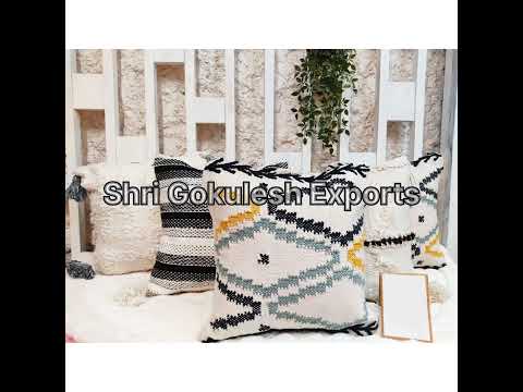 Geometical sge cotton cushion covers