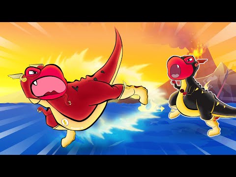 [Jurassic Justice] The Flash T-Rex Team Take On The Reverse Flash | GTK Animation