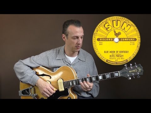 Rockabilly Guitar Lesson - Blue Moon Of Kentucky - Scotty Moore Solo